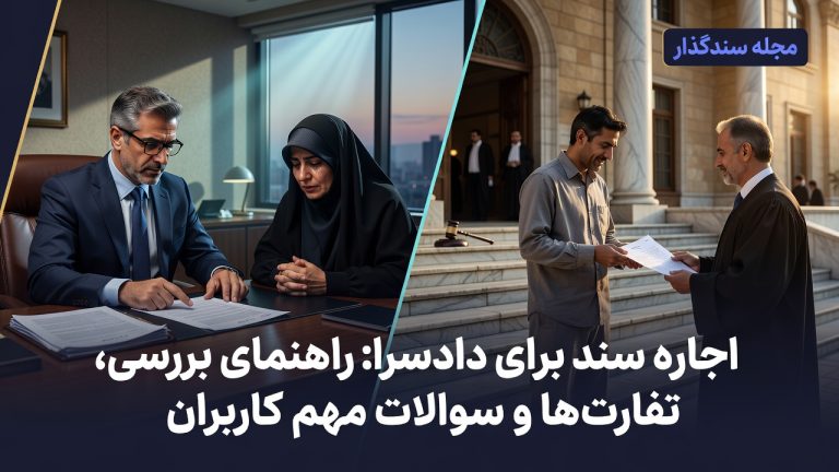اجاره سند برای دادسرا؛ راهنمای بررسی، تفاوت‌ها و سوالات مهم کاربران