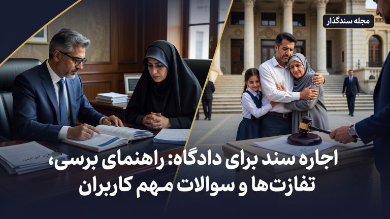 اجاره سند برای دادگاه؛ راهنمای بررسی، تفاوت‌ها و سوالات مهم کاربران