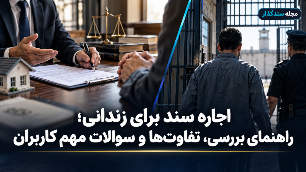 اجاره سند برای زندانی؛ راهنمای بررسی، تفاوت‌ها و سوالات مهم کاربران
