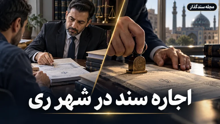 اجاره سند در شهر ری